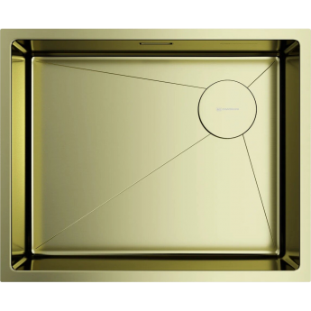 Мойка OMOIKIRI TAKI 54-U/IF-LG Side SF нерж.сталь/светлое золото