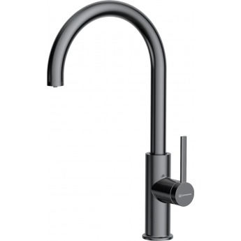 Смеситель OMOIKIRI OKAWA 2 PLUS-GM латунь/вороненая сталь